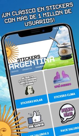 Stickers Argentinos для Android — скриншот 1