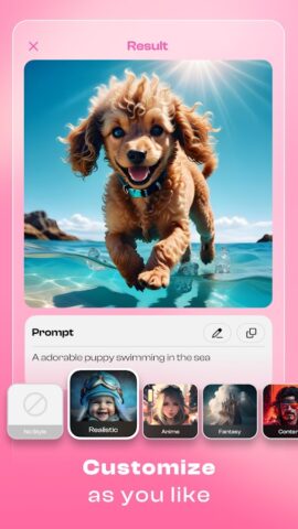 ArtistAI: Ai Image Generator для Android — скриншот 2