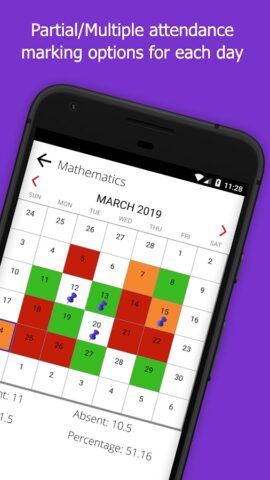 Attendance Register (students/ для Android — скриншот 1