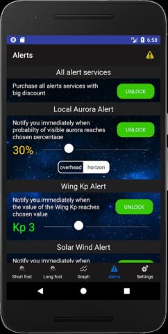Прогноз северного/полярного си для Android — скриншот 4