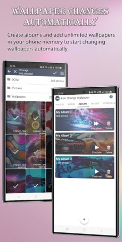 Auto Change Wallpaper для Android — скриншот 1
