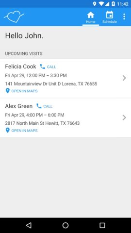 AxisCare Mobile для Android — скриншот 1