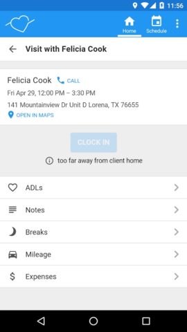 AxisCare Mobile для Android — скриншот 3