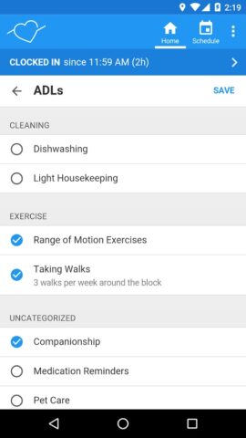 AxisCare Mobile для Android — скриншот 4