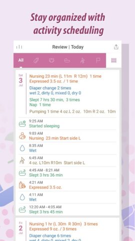Baby Tracker для Android — скриншот 2