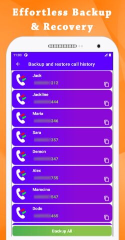 Backup & Restore Call History для Android — скриншот 4