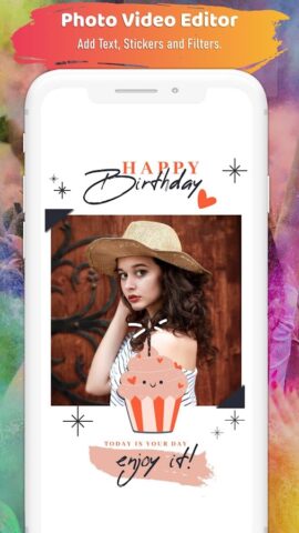 Birthday Video Maker with Song для Android — скриншот 4