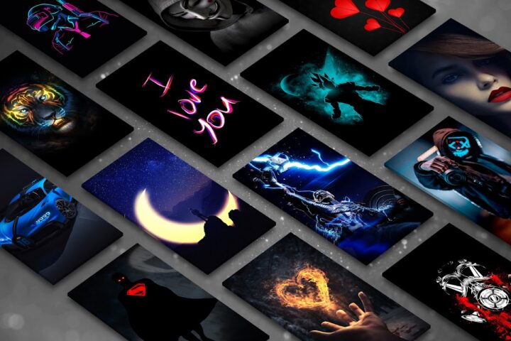 Black Wallpapers in HD, 4K для Android — скриншот 1