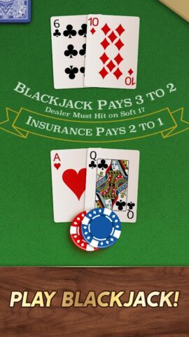 Blackjack для Android — скриншот 1