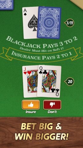 Blackjack для Android — скриншот 4