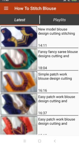 Blouse Cutting And Stitching для Android — скриншот 1