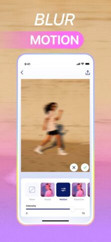 Размытие фона, блюр фото для iOS — скриншот 2