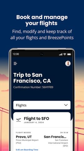 Breeze Airways для Android — скриншот 3
