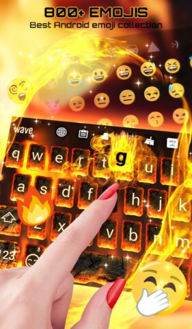 Burning Keyboard Wallpaper HD для Android — скриншот 2