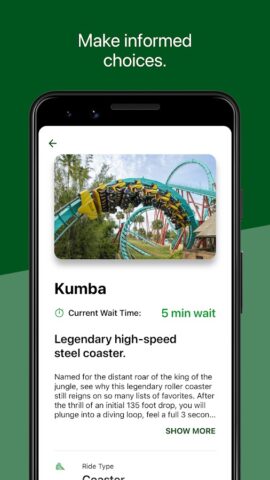 Busch Gardens для Android — скриншот 4
