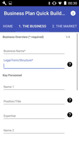 Business Plan Quick Builder для Android — скриншот 2