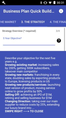 Business Plan Quick Builder для Android — скриншот 4