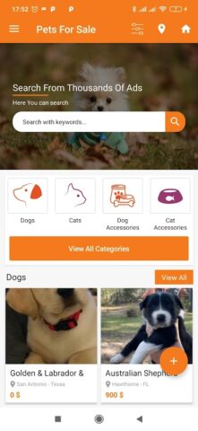 Buy & Sell Puppies Classified для Android — скриншот 1