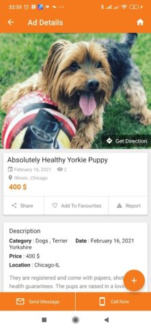 Buy & Sell Puppies Classified для Android — скриншот 3