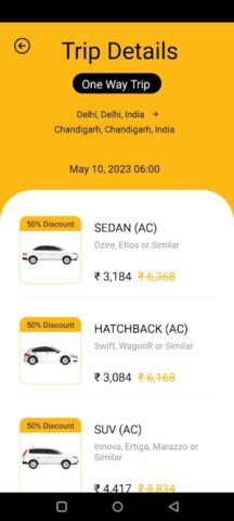 CabBazar — Outstation Taxi для Android — скриншот 4