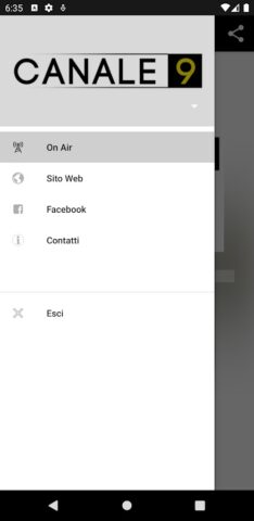 Canale 9 для Android — скриншот 3