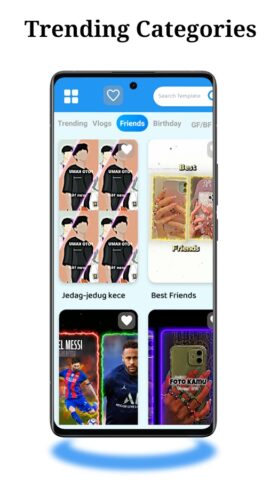 Cap Template — Video Templates для Android — скриншот 3
