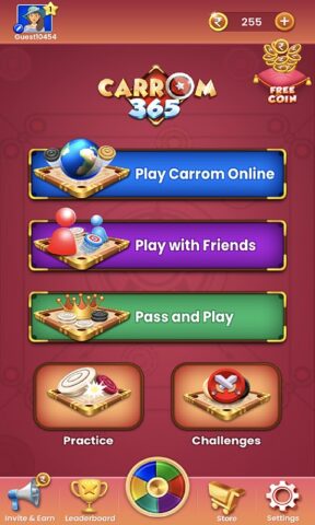 Carrom 365 Real Game для Android — скриншот 1