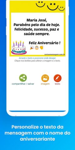 Cartão Mensagem de Aniversário для Android — скриншот 5