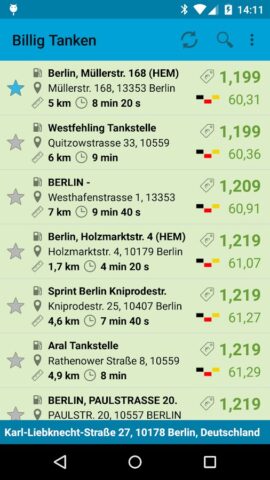 Cheap Refuel для Android — скриншот 1