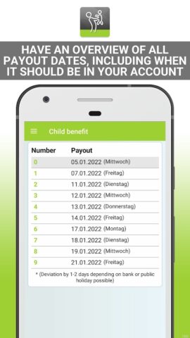 выплата пособия на ребенка для Android — скриншот 3