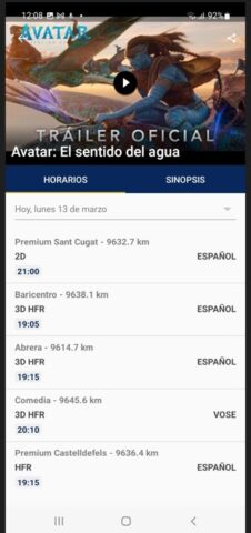 Cine Yelmo для Android — скриншот 1