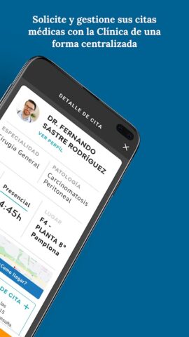 Clínica Universidad de Navarra для Android — скриншот 2
