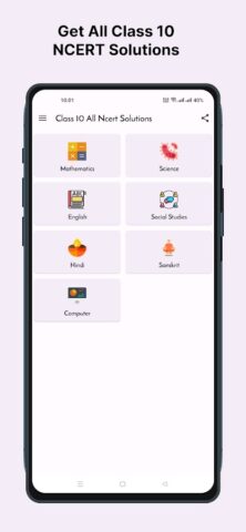 Class 10 NCERT Solutions для Android — скриншот 1