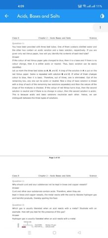 Class 10 Science Solution для Android — скриншот 3