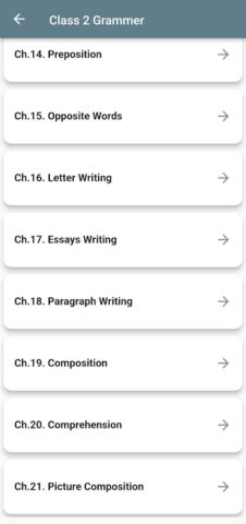 Class 2 English Grammar Book для Android — скриншот 3