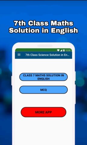 Class 7 Maths Solution English для Android — скриншот 1