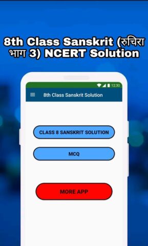 Class 8 Sanskrit Solution MCQs для Android — скриншот 1