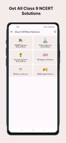 Class 9 Ncert Solutions для Android — скриншот 1