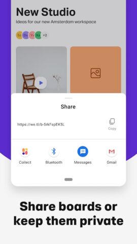 Collect by WeTransfer для Android — скриншот 5