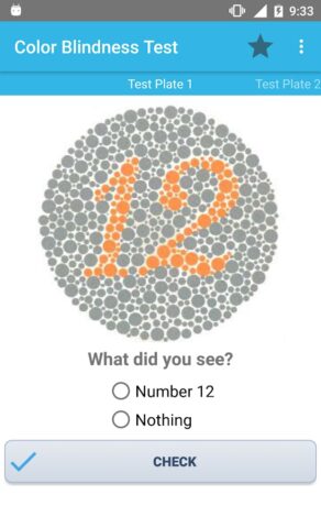 Color Blindness Test для Android — скриншот 1