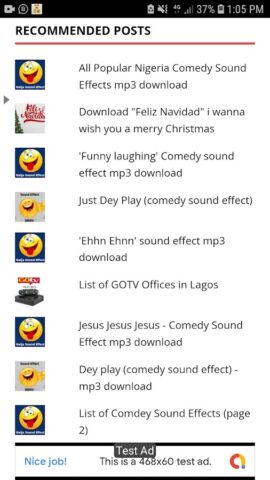 Comedy Funny Sound Effects App для Android — скриншот 3