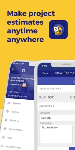 Construction Estimator App для Android — скриншот 1