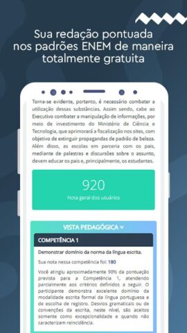 Correção Redação ENEM Concurso для Android — скриншот 2