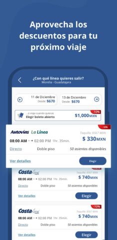 CostaLine — Rutas en Autobus для Android — скриншот 2