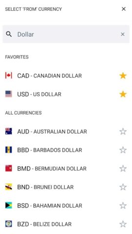 Курс валют для Android — скриншот 4