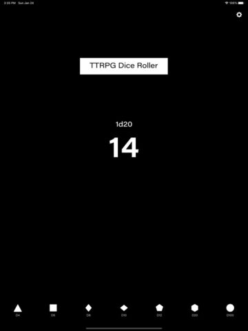 D20 — симулятор кубика для iOS — скриншот 2