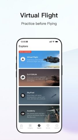 DJI Store — Try Virtual Flight для Android — скриншот 1