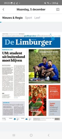De Limburger Krant для Android — скриншот 1