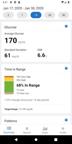 Dexcom Clarity для Android — скриншот 1
