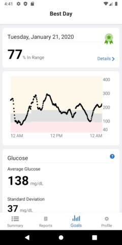 Dexcom Clarity для Android — скриншот 3